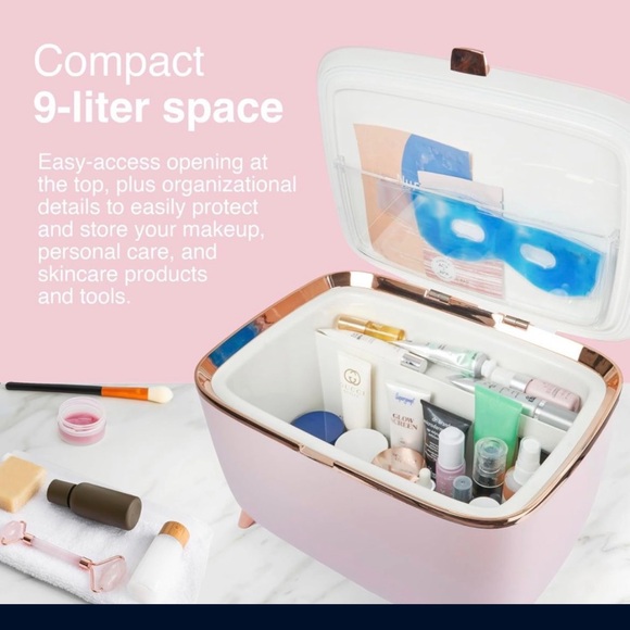 Cooluli Pink Glam 9l Mini Skincare Fridge ✨New in Box✨ - Picture 7 of 7